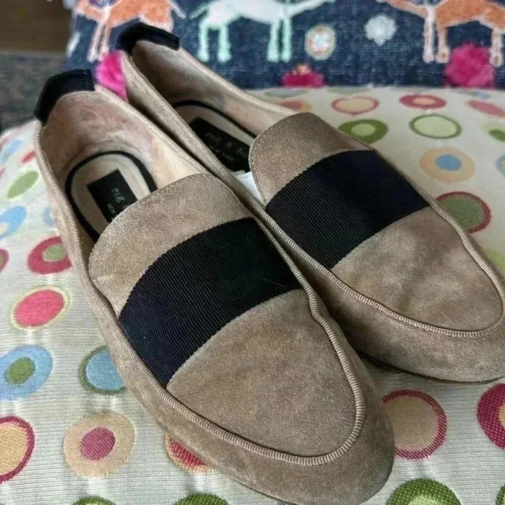rag & bone Tan and Black Loafers